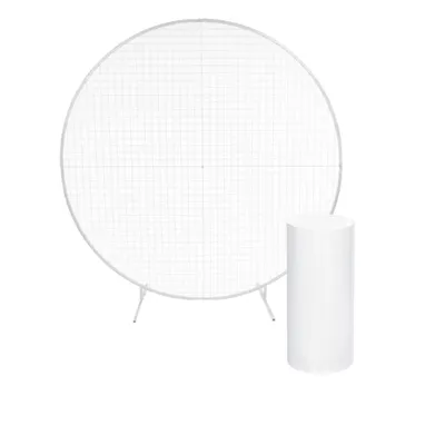 Plinth and Mesh Backdrop Set