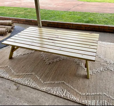 Medium Brown Foldable Picnic Table